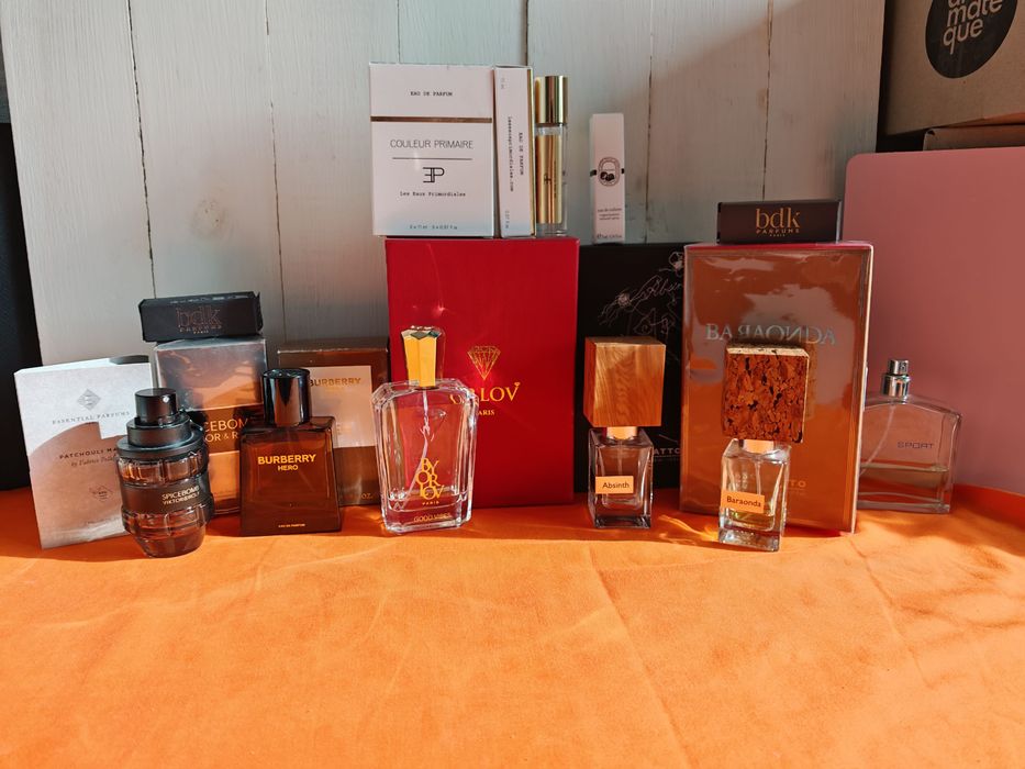 Пустые флаконы Nasomatto, Eclat, Orlov, Megamare, Spicebomb