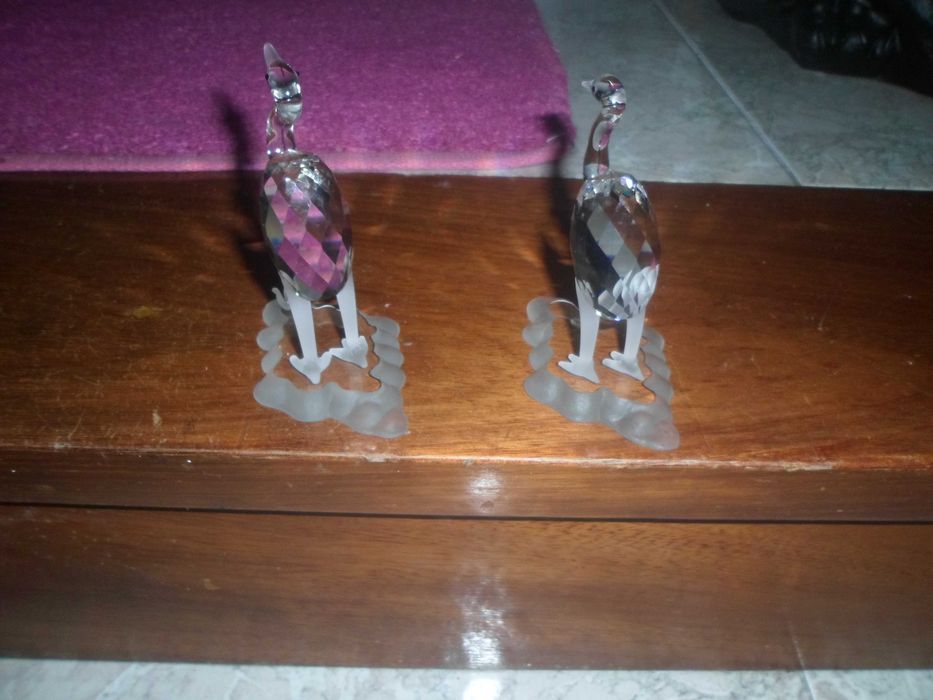2 cegonhas em cristal swarovski muito bonitas