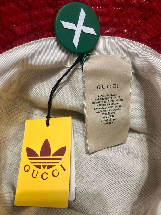 Adidas x Gucci GG Canvas Bucket Hat - M