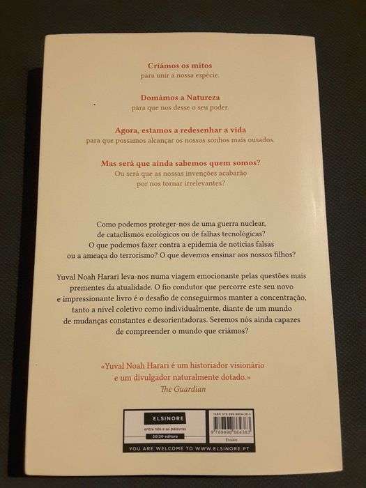 Harari: 21 Lições para o Século XXI/ Hayek: Law, Legislation, Liberty