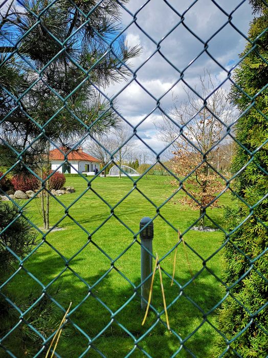 Siatka zielona 100cm 3,1mm metrowa siatka PCV na ogródki metr 9,2 zł