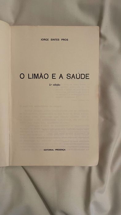 Livro o Limão E A Saúde
