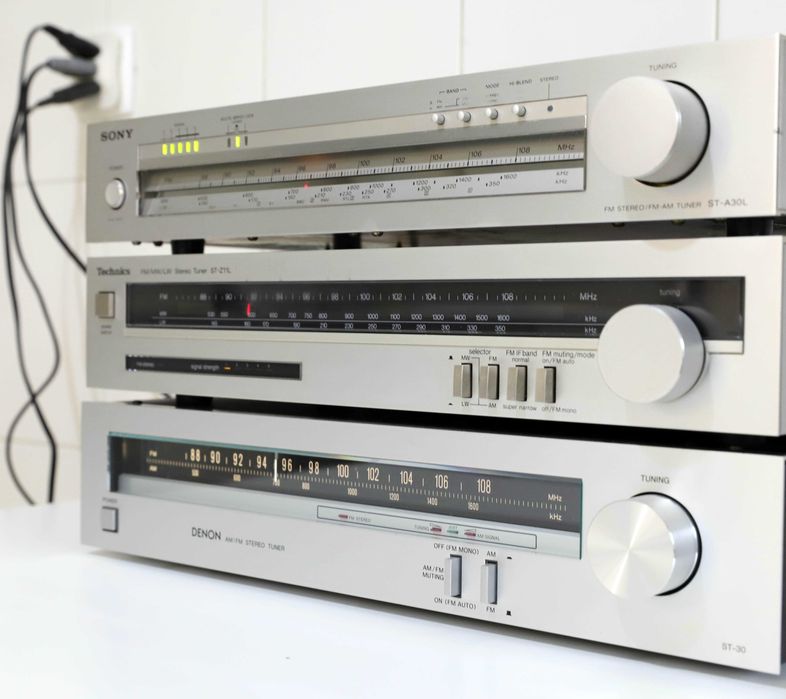 Sony, Technics, Denon Tuner stereo