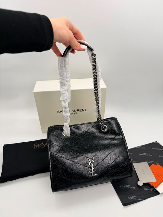 Сумка YSL, Saint Laurent Niki / сумка ів сен лоран біла, чорна