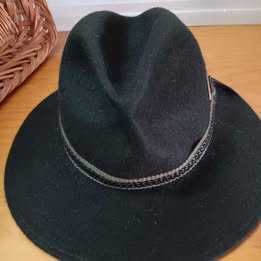 Chapéu de aba larga verde escuro Somlys #