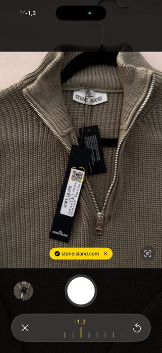 Кофта Халф Зіп Stone Island Grey S-2xl