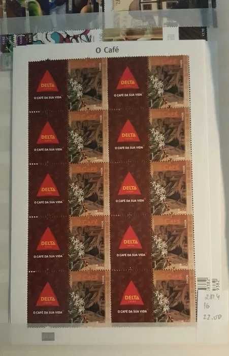 Selos corporativos de Portugal 50% valor catálogo Folhas completas