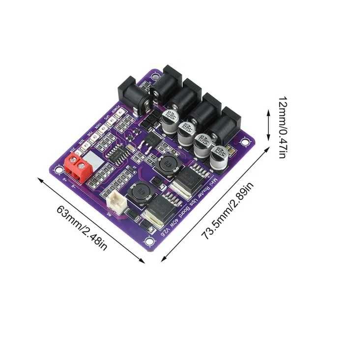 Плата UPS ДБЖ для роутера 4-порти 5V/9V/12V 40W (3S 18650)