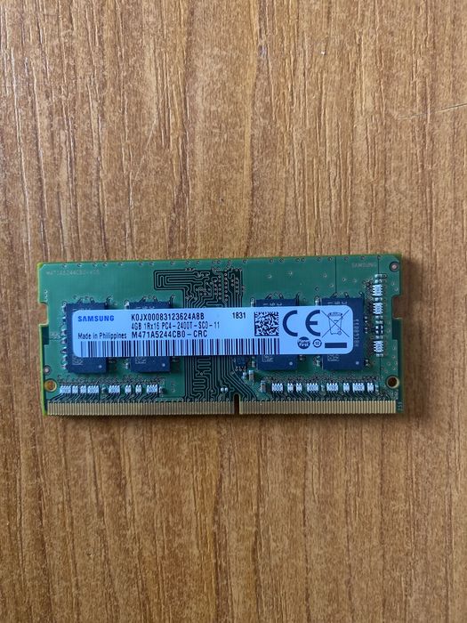 Оперативна память Samsung SO-DIMM DDR4 4GB