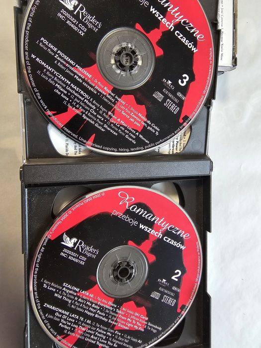 Dwa zestawy płyt ( 7 płyt cd)z muzyką Readers Digest