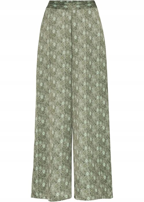 B.P.C spodnie khaki z nadrukiem palazzo 40.
