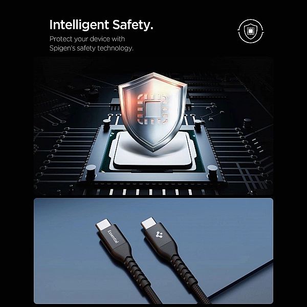 Spigen Eb10010Cca Essential Type-C Cable 100W 100Cm Black