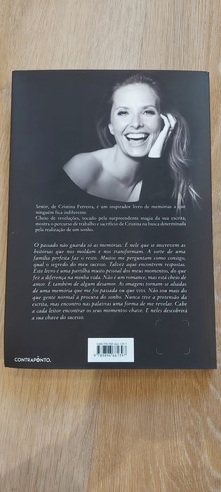 Livro Sentir, de Cristina Ferreira