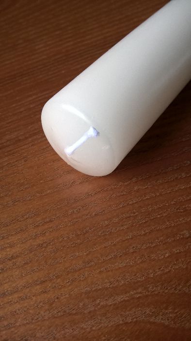 Vela circular/redonda de batismo para personalizar