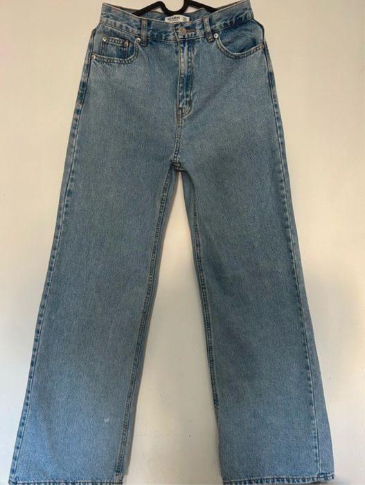 Calça de canga azul da pull&bear