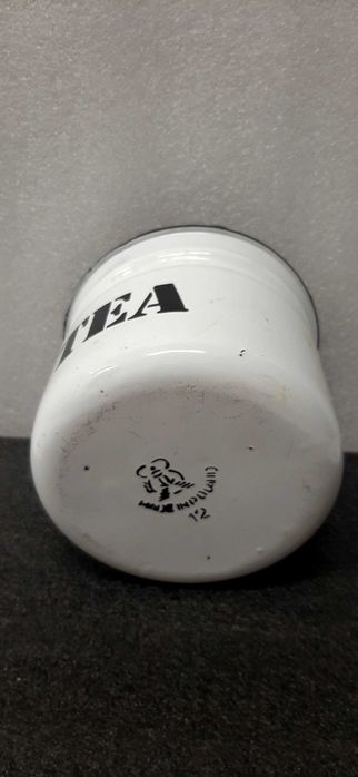 Pojemnik na herbatę emaliowany prl