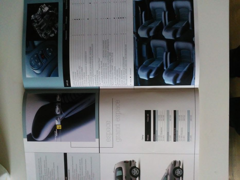 Prospekt samochodowy oferta Renault 2001r