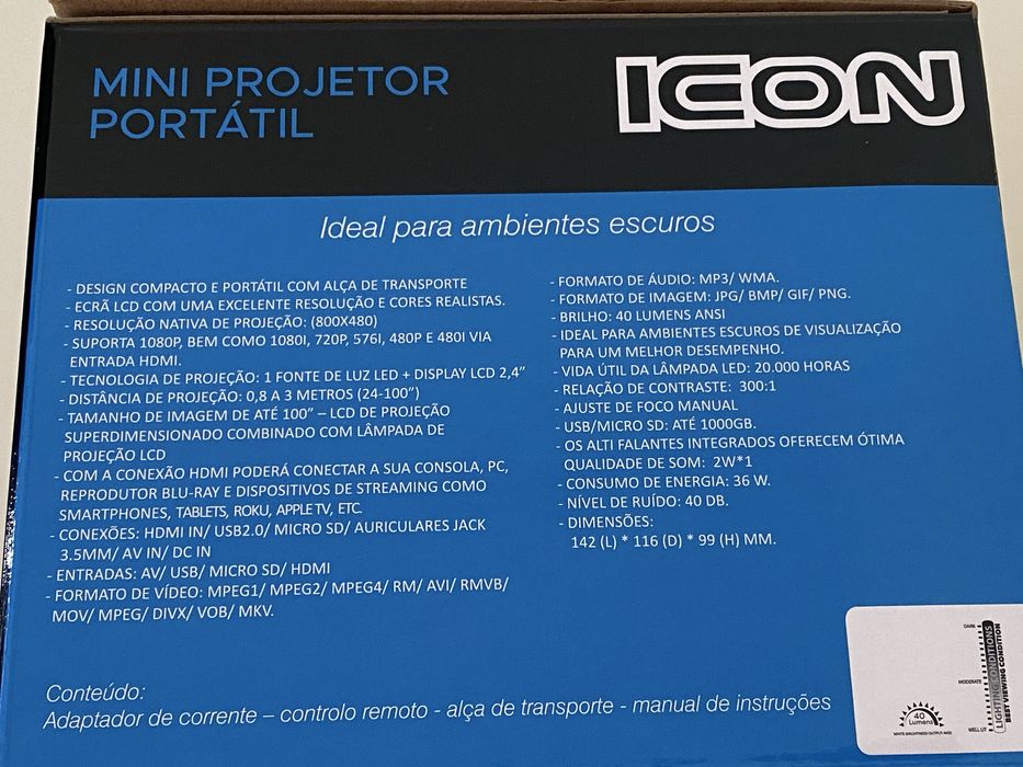 Portable Mini-Projector (40 ANSI lumens)64168937573633122