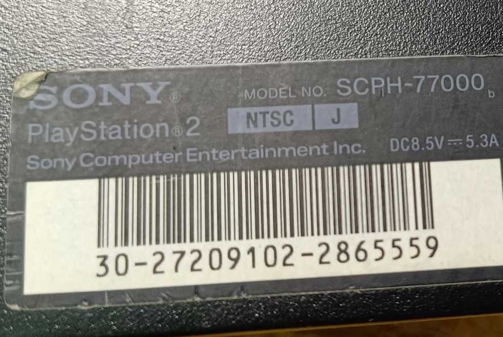 Playstation 2 slim SCPH-77000 рабочая , японская версия с комплектом +