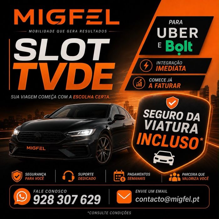 SLOT TVDE - Uma solução pensada para cada perfil de motorista