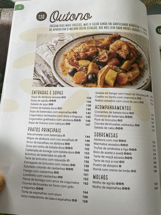 Livro culinária 4 estações