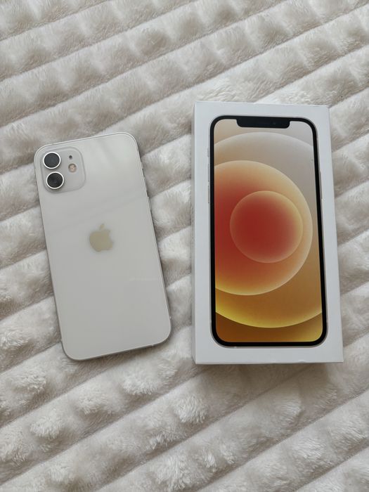 Smartfon telefon Apple iphone 12  bareria 88% bez gwarancji 64GB biały