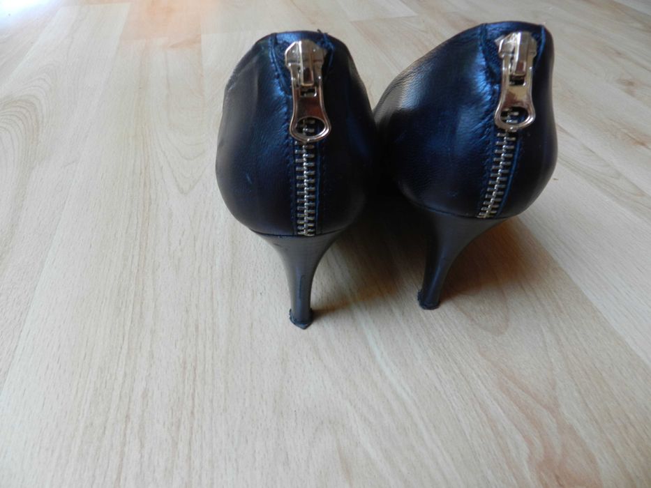 Buty szpilki skórzane
