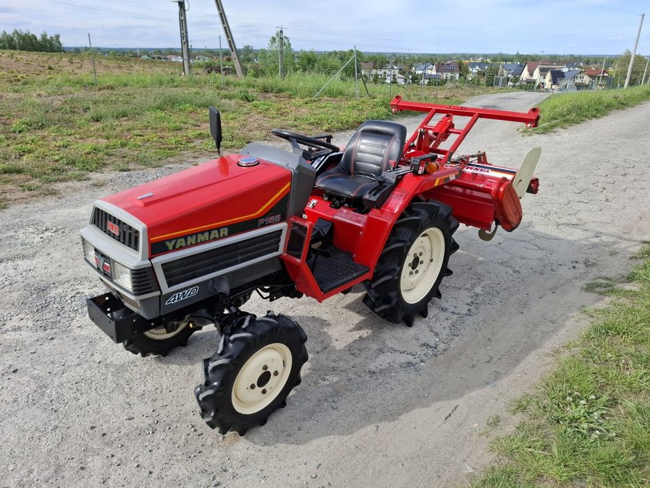 Traktorek japoński 4x4 Yanmar F155 z glebogryzarką piękny stan