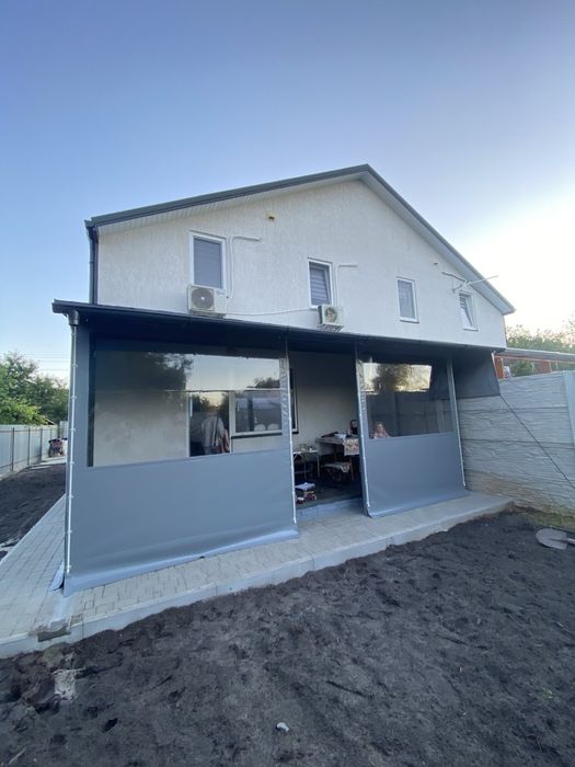 Прозорі вікна пвх для бесідки, тераси з різною окантовкою