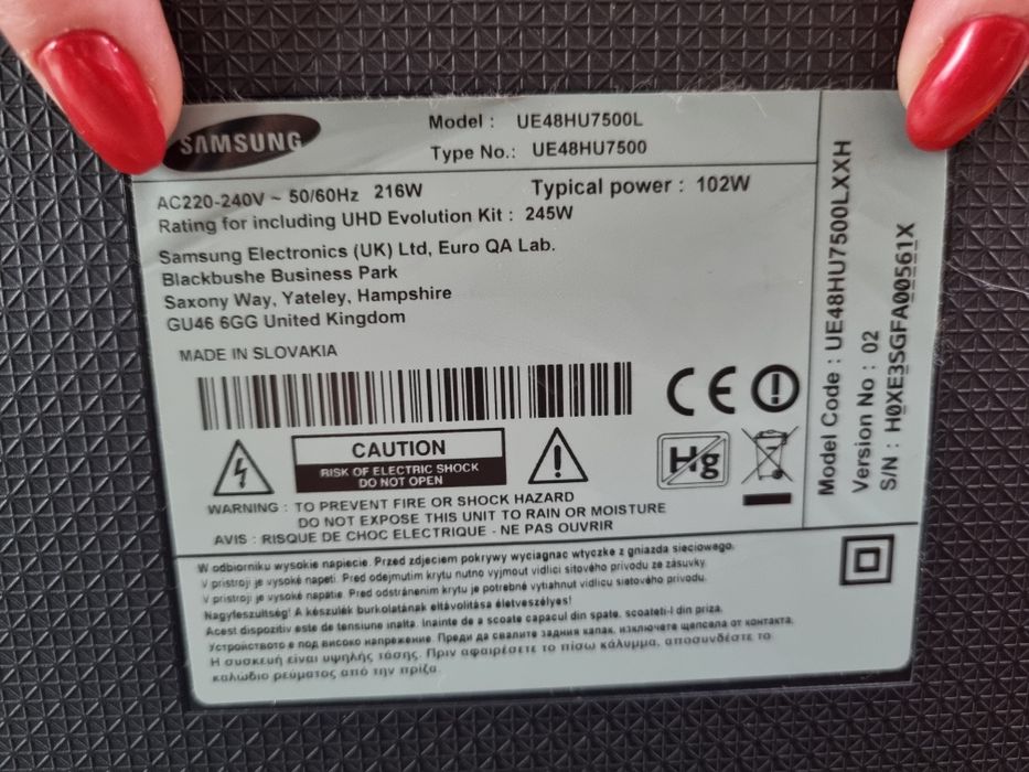 Telewizor Samsung Electronics 48 cali UE48HU7500L