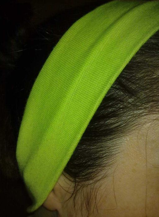 Fita de Cabelo - Verde Clara - Macia