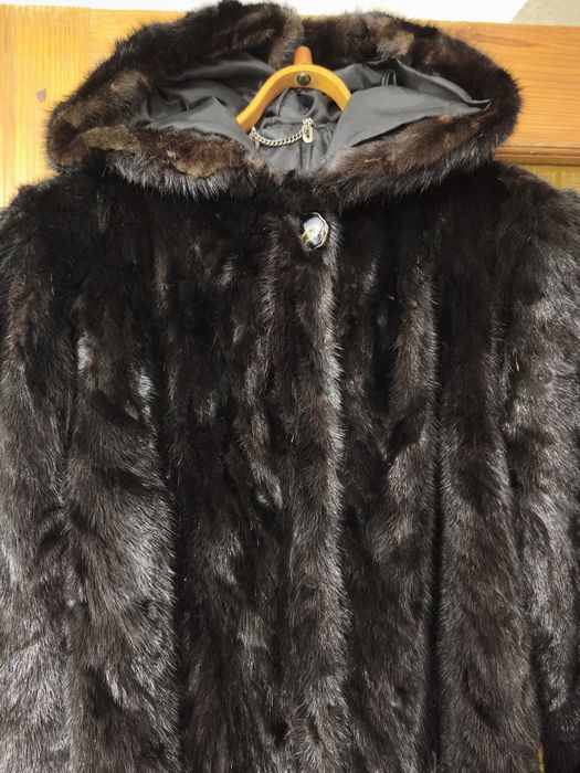 Шубка  норкова з кусочків