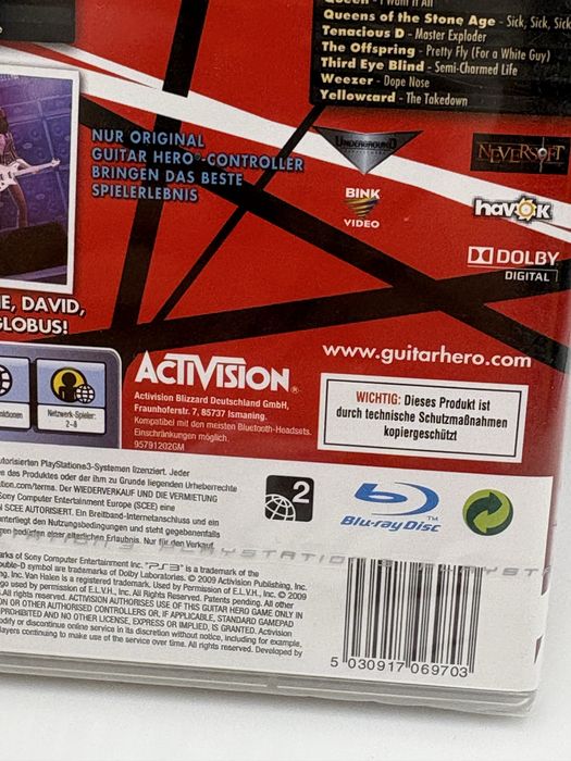 Guitar hero Van Halen PS3