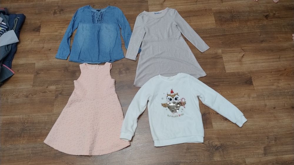 Paka ubrań dziewczynka rozmiar 128