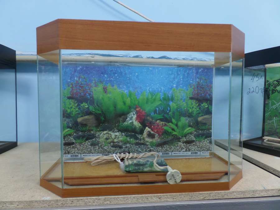 Аквариум 28л + крышка + задний фон + свет НОВЫЙ