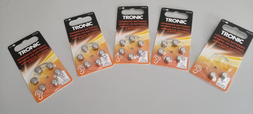 PR48 Button Cell Battery, 1.45 V, for Hearing Aids, Pack of 6 Units (24 + 2)64740208238850120
