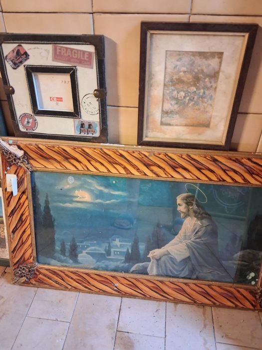 Lote de 7 quadros antigos