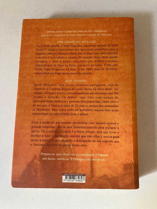 Livro - O Último Papa (ctt editorial grátis)