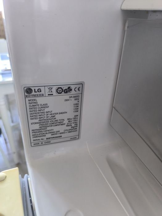 Frigorífico Combinado LG (GR-399SQ) – A Funcionar 100%