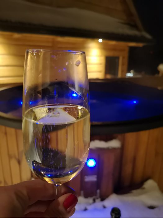 Domek w górach jezioro z prywatną balią jacuzzi ferie kominek