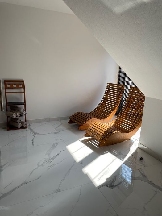 Leżak ogrodowy, leżak do SPA, leżaki - komplet - oryginalne