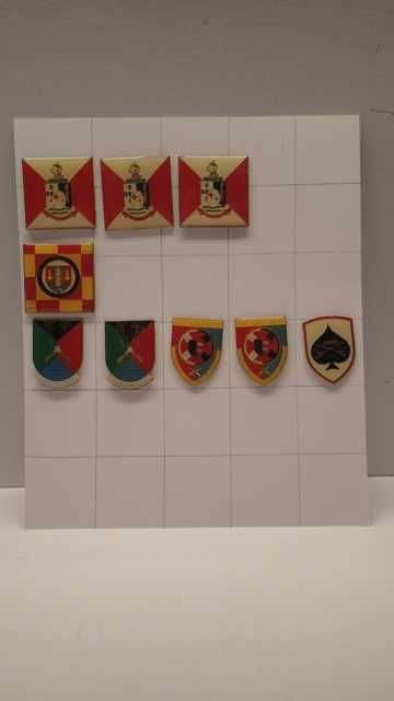 Insignias antigas de unidades militares Portuguesas
