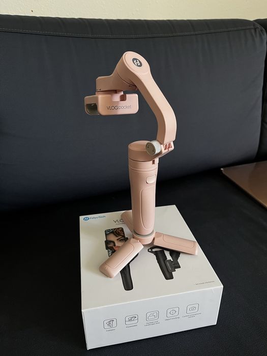 Gimbal FeiyuTech różowy pink statyw