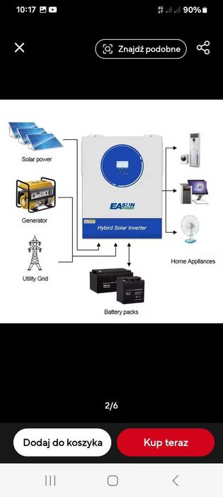 Гібридний,Сонячний ,Автономний інвертор EASUN 11кВт 48В SMG II 11KW