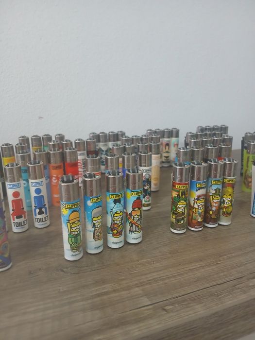 90 isqueiros Clipper colecção
