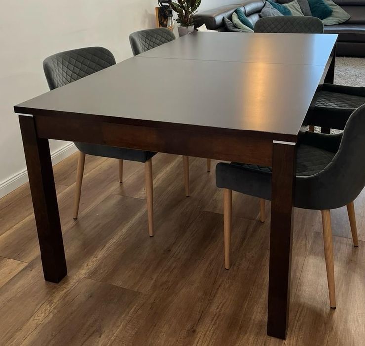 Stół drewniany Wenge Duży Rozkładany