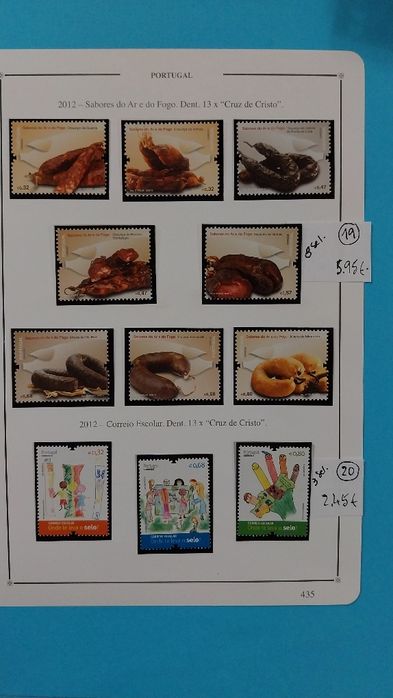 Selos de Portugal Novos c/ goma- 2012- Ref. 1- 26/11