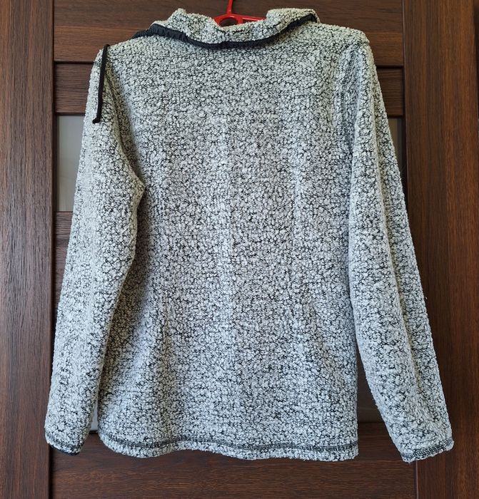Bluza rozpinana damska szaro-czarna L
