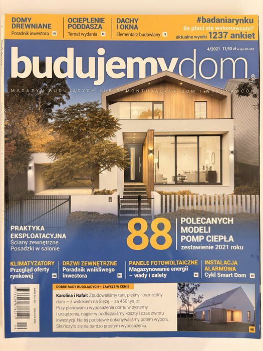 Magazyn Budujemy dom nr 4/21 Domy drewniane Ocieplanie poddasza