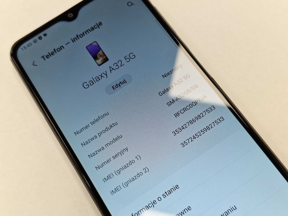 Samsung Galaxy A32 5G Dual SIM/ 4GB/ 64GB/ Black/ Grade A- + ładowarka